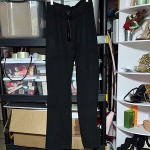 Fashion Nova Elegant Black Straight Leg Pants